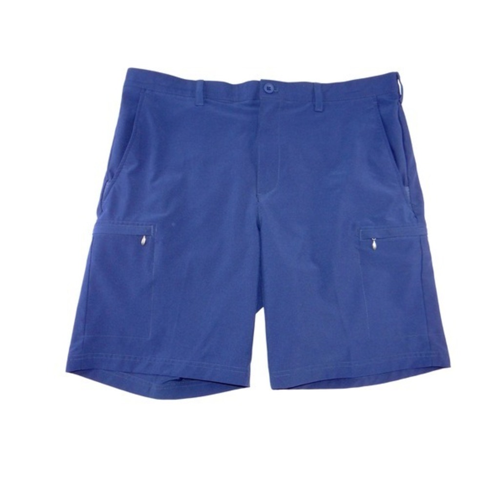 Izod‎ Golf Mens Navy Blue Performance Cargo Shorts Size 38 Stretch Athletic